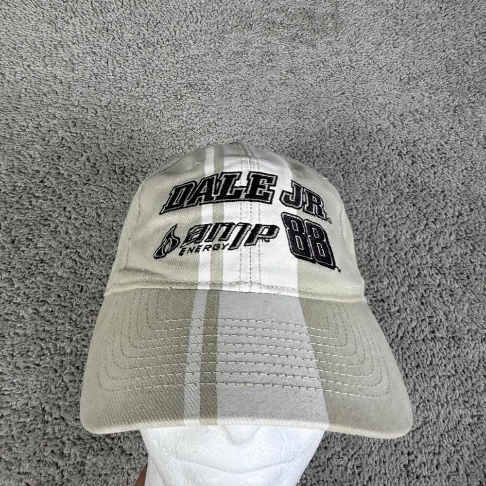 Dale Earnhardt Jr Hat Cap Strap Back Mens One Size Beige NASCAR Racing Chase